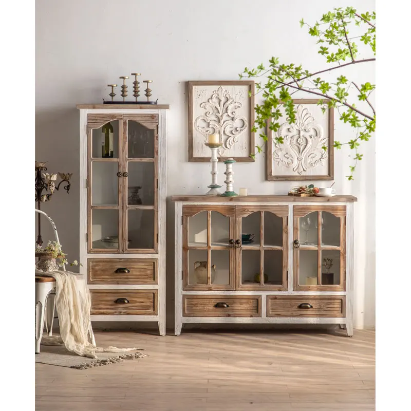 Легкий Роскошный домашний стеклянный винный шкаф с настенным современным деревянным шкафом для гостиной