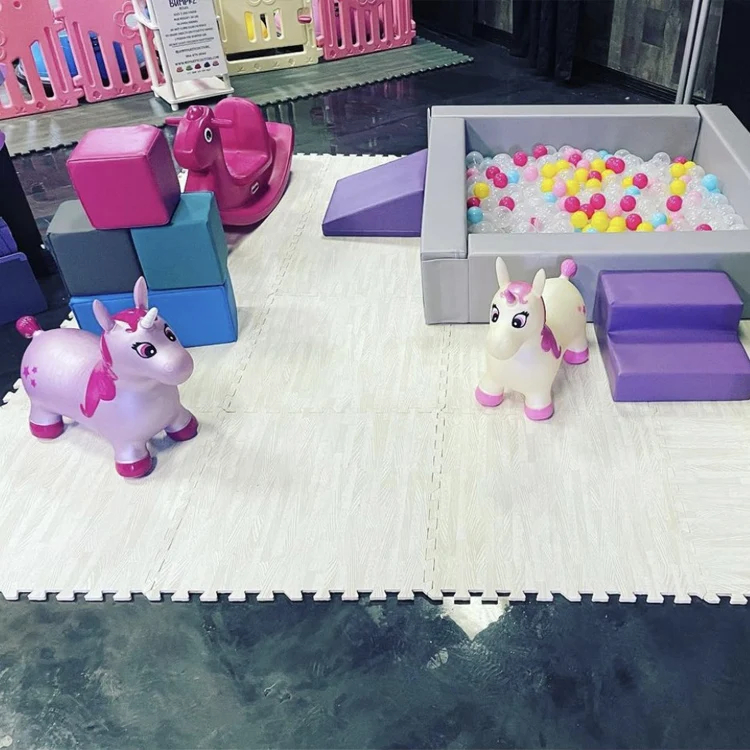 Kids Foam Playground Set Jungle Theme Soft Playground Equipment Soft