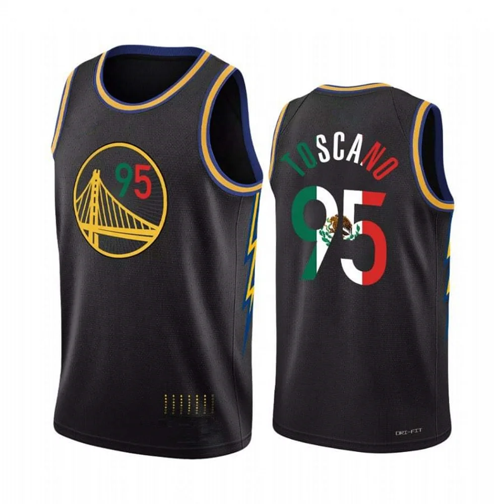 Golden State #95 Juan Toscano Anderson 2022 Warrior Black Special Mexico  Edition 75th Anniversary Stitched Basketball Jersey - Buy 95 Juan Toscano