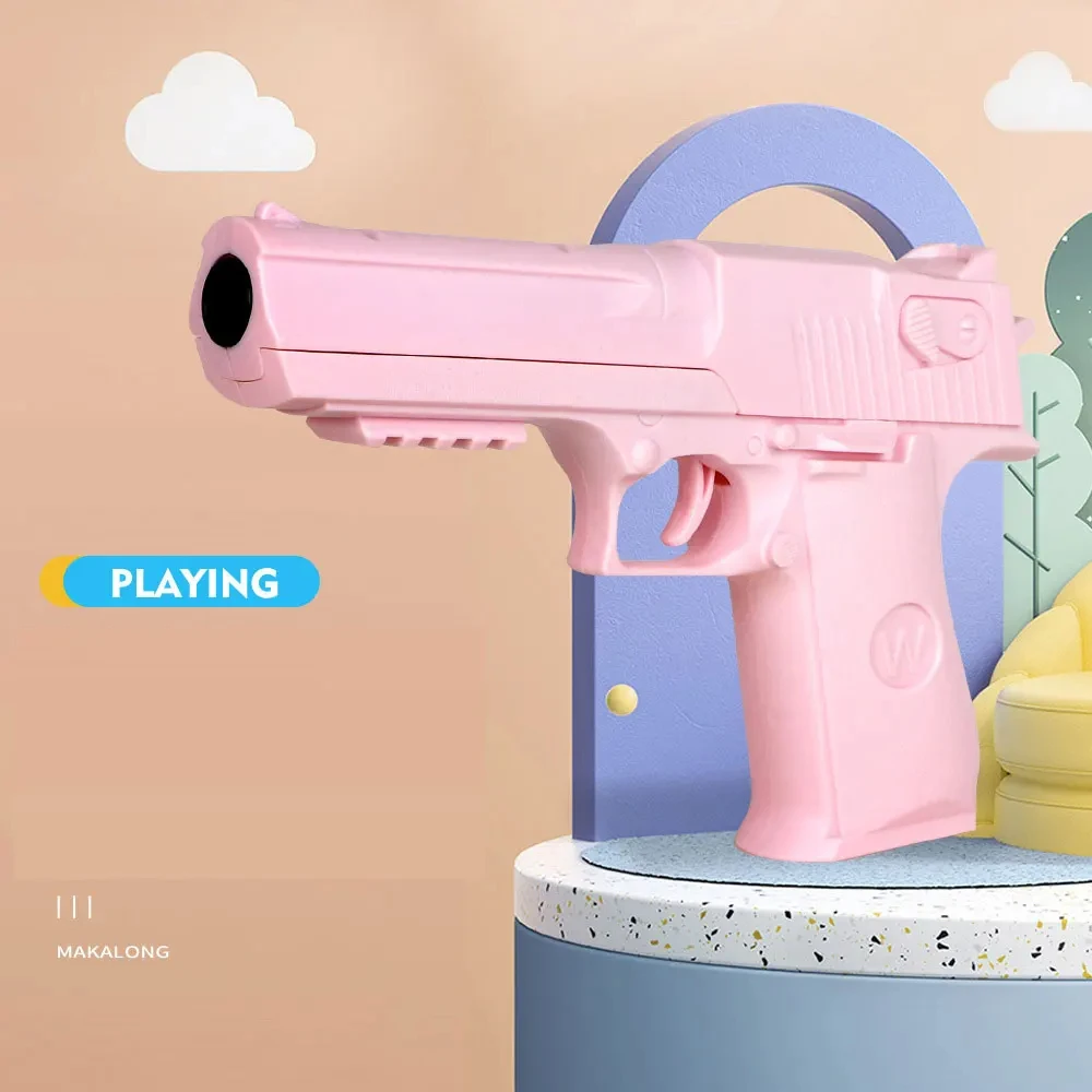 Soft Bullet Toy Gun Shell Ejection Foam Darts Pistol Desert Eagle Airsoft Gun With Silencer for Kid Adult