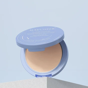 Maycheer Pressed Powder Palette in Stock Cosmetic Hot Sale Long Lasting Waterproof Oil-control Matte Compact Face Powder