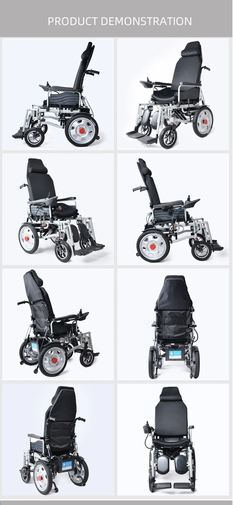 Steel Electric Lightweight Foldable Wheelchair For The Disabled
