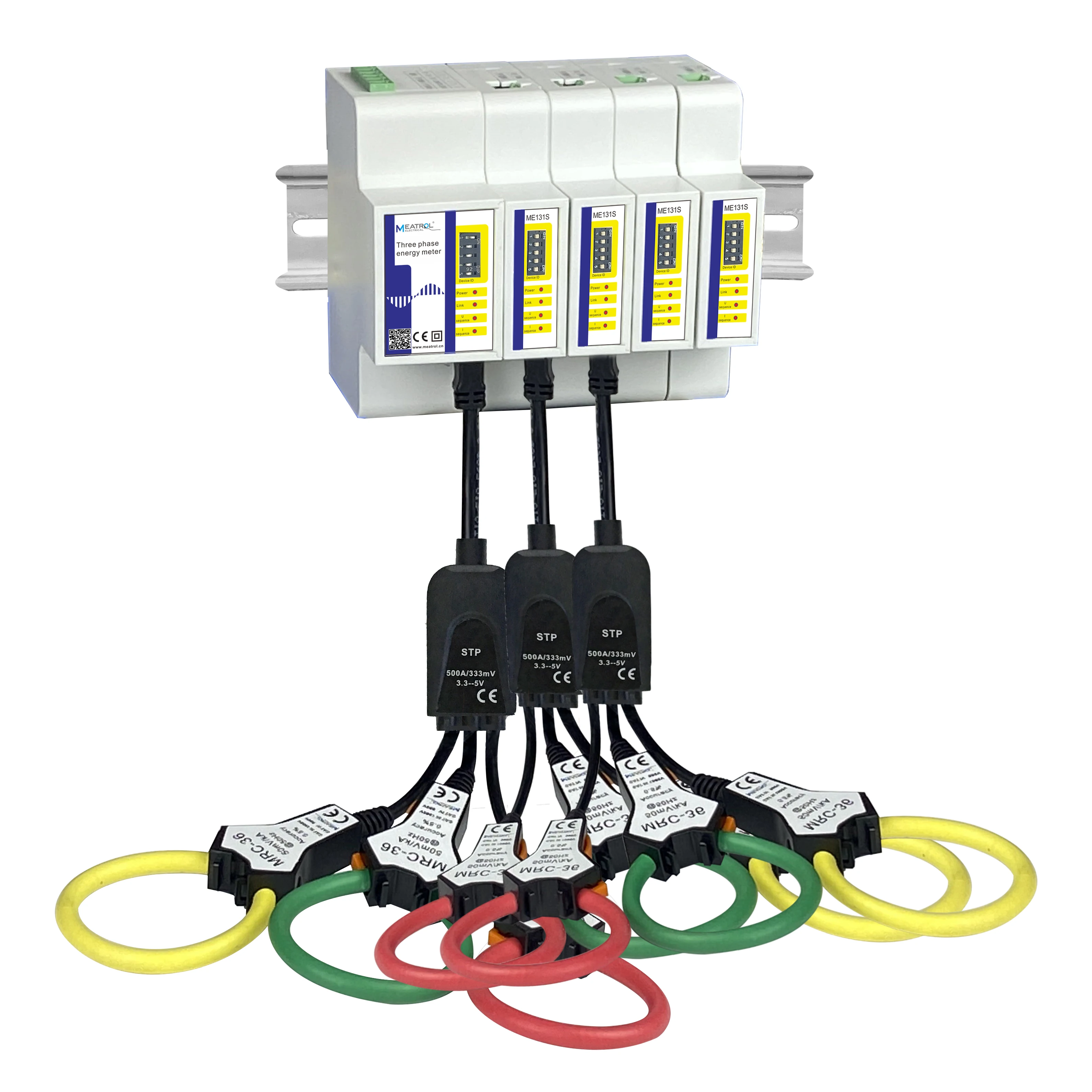 Rogowski Din Rail RS485 Electric Energy Meter IOT Power Monitoring WIFI ...