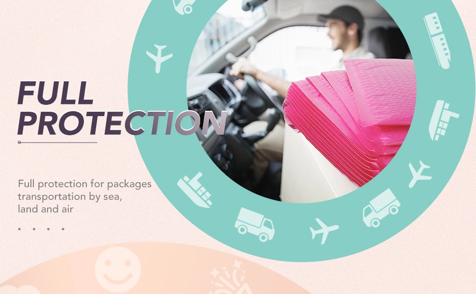 Zgcx Strong Adhesive Envelopes Packaging Matte Bubble Mailer Black