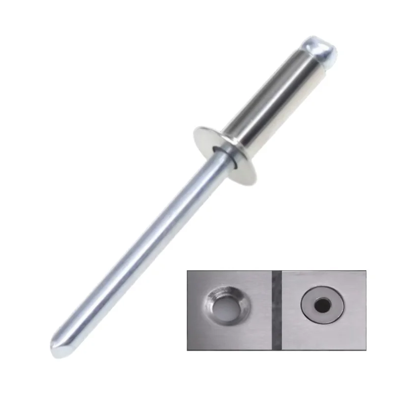 BOTTEN 100-Pack 1/8 X 1/4 Stainless Steel Blind Pop Rivets – 304 SS, Grip BOTTEN 100-Pack 1/8 X 1/4 Stainless Steel Blind Pop Rivets – 304 SS, Grip