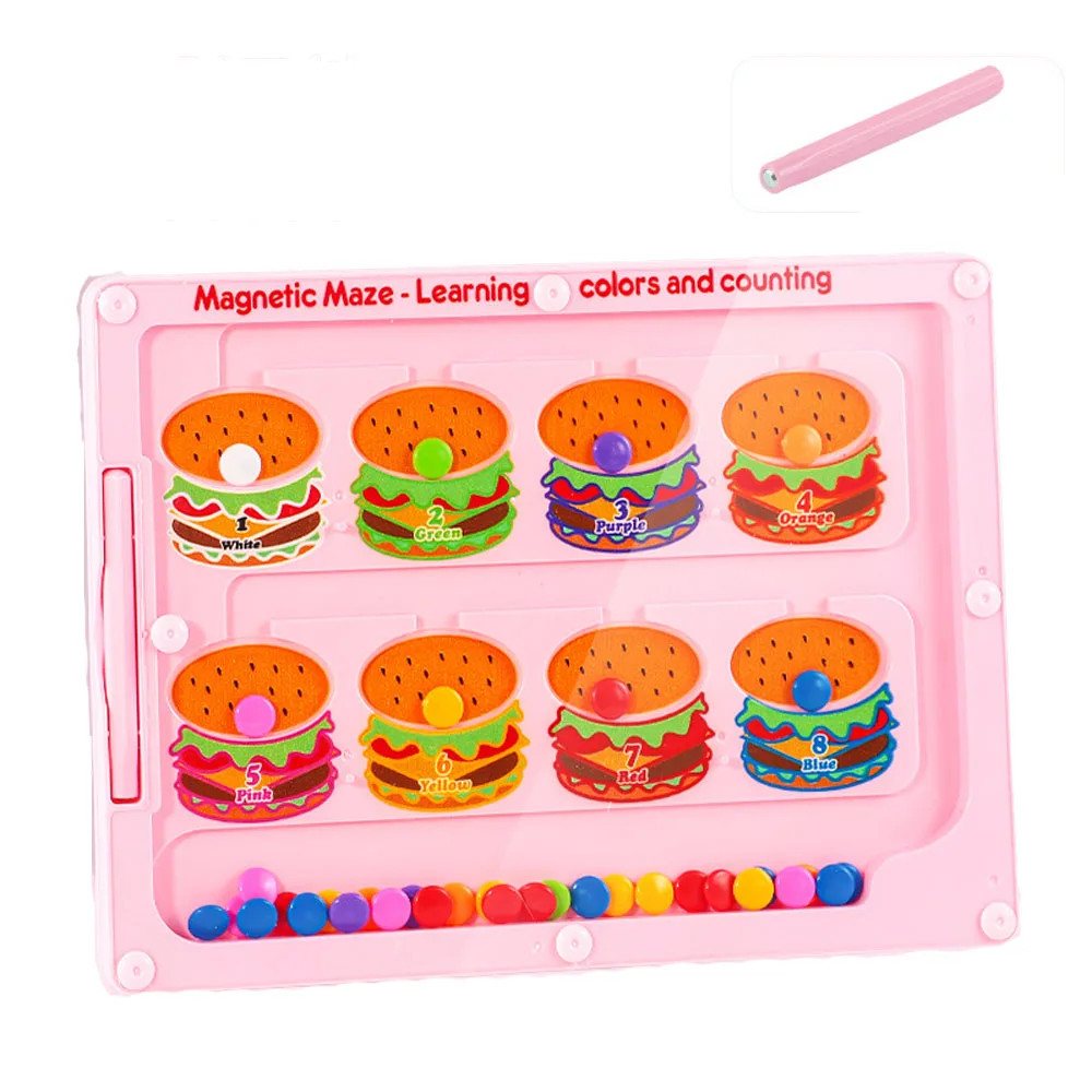 Ptwholesale Color And Counting Maze Number Maze Toy Montessori Toys Blocks
