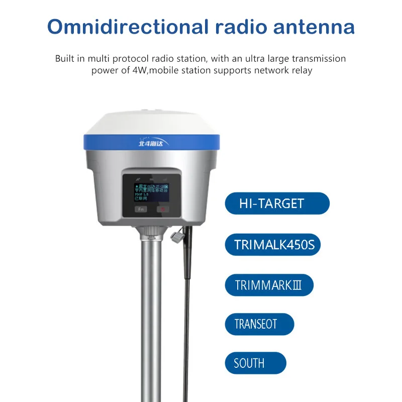 Measurement GNSS RTK Hi -Target TS7 Pro Base And Rover Upgrade For Land Surveying Instruments
