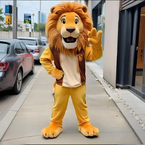 Shengye Factory High-end Cartoon Figure Clothing Custom Mascot 3D Sculpture Costume Company Street Lion Animal Mascot Costume
