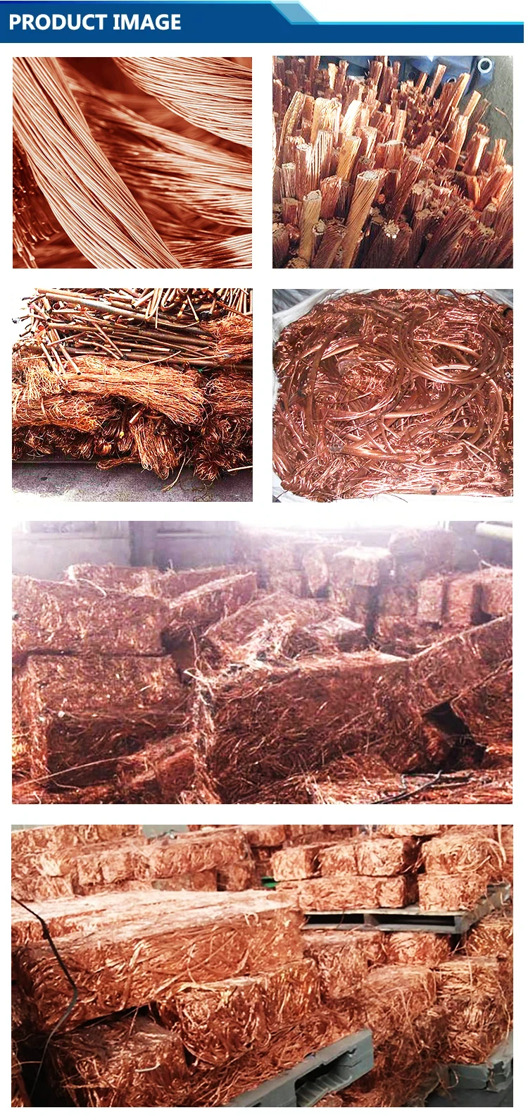 Copper 99% Supply Industrial Metal Sell In Bulk Red Bright