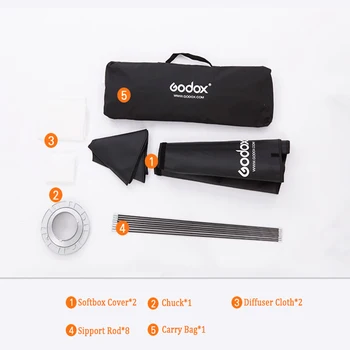 Customized Godox 140cm Octa Soft Box for Photographic Studio Flash Monlight Portrait Product Advertise Shooting product image