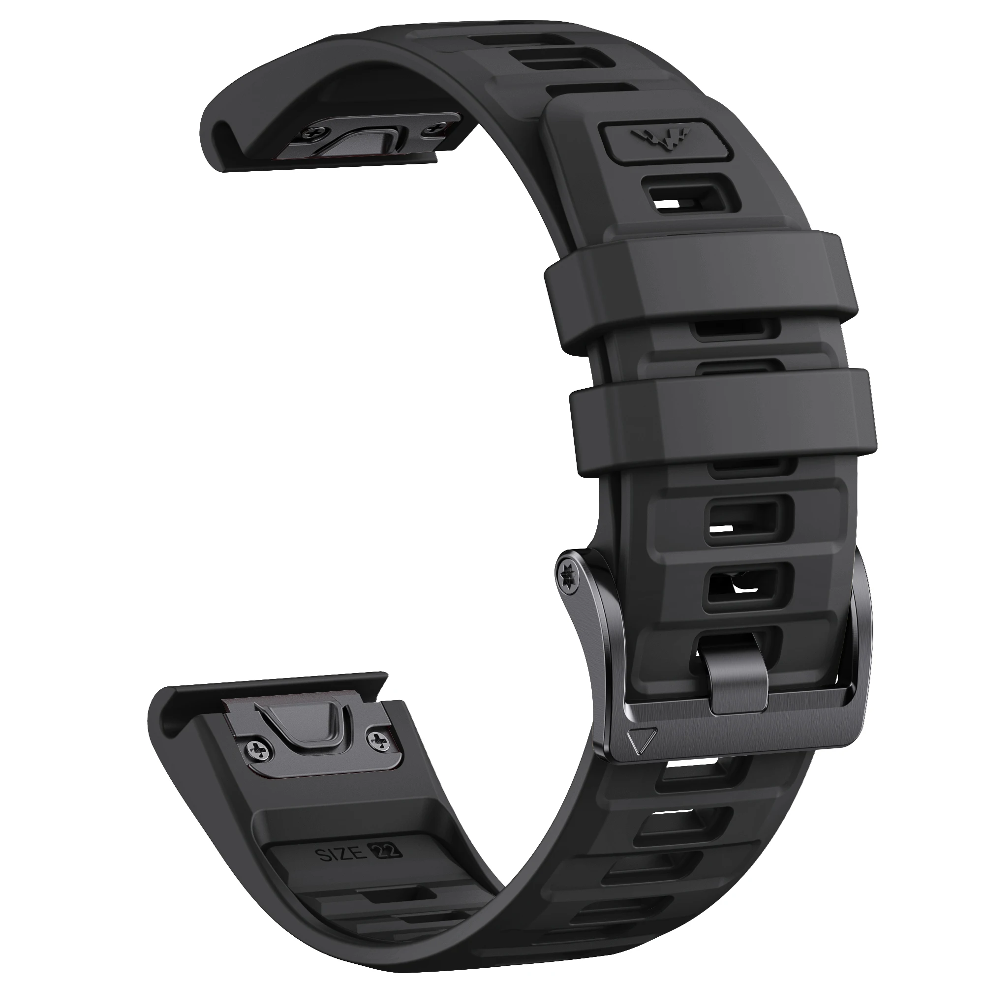 Eraysun Quick Release 22mm 26mm Fenix 8 Watch Band for Garmin Fenix E 8 47mm 51mm 7 7X 6 6X/Epix Pro/Enduro 3 Rubber Watch Bands