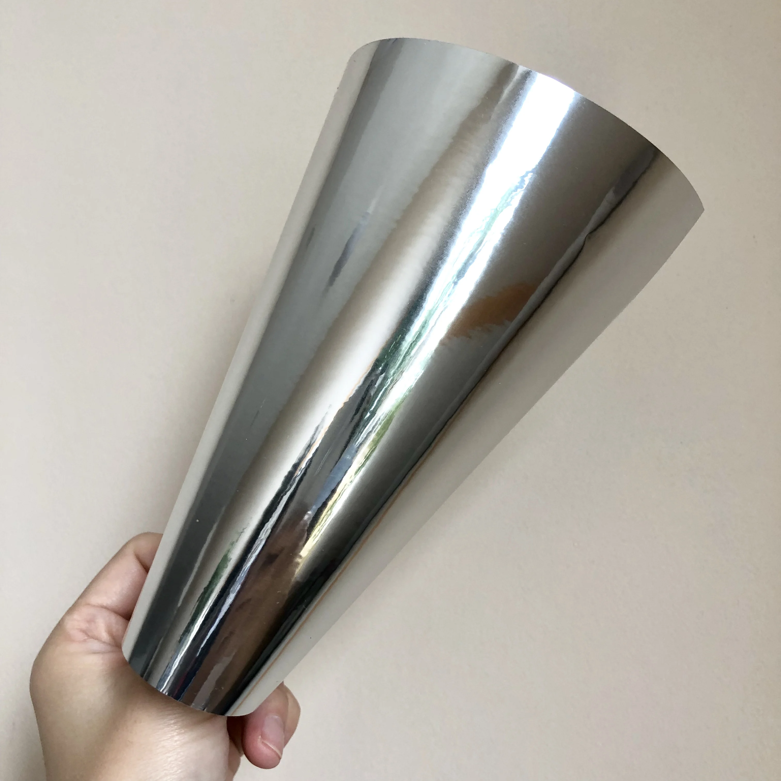 wholesale custom self adhesive glossy silver