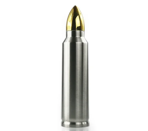 Gold Lid Shotgun Shell 1000ml Metal Stainless Steel Bullet Water Bottle -  China Reusable and Eco-Friendly price