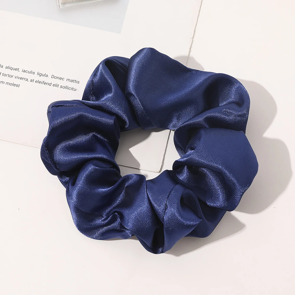 Wholesale Custom Elastic Scrunchies Ponytail Holders Soft Silk Satin ...