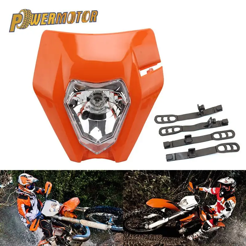 Supermoto Excf Sx Sxf Xc Xcf Xcw 125 150 250 300 350 400 450 505 525 530 12V Новая мотоциклетная обувь фар лампа для Ktm