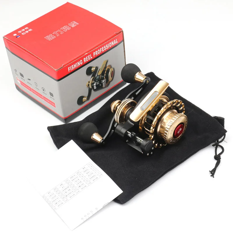 Magnetic slow down automatic cable fishing wheell fly small fly reel  fishing reel