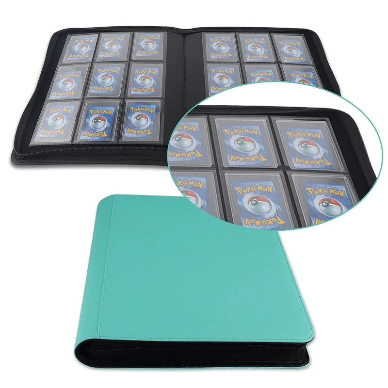 Custom Logo 3x3 Toploader Binder 288-Pocket PU Album for Sports Trading for  Baseball Cards 9-Pocket Toploader Card Plastic