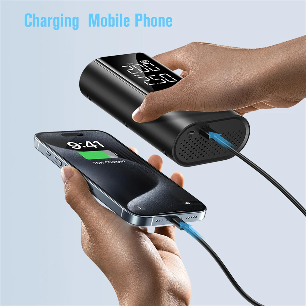 High Quality Auto Stop Mini Booster Car Jumper Starter 12V Battery Pack Digital Smart Tyre Inflator and Battery Jumper