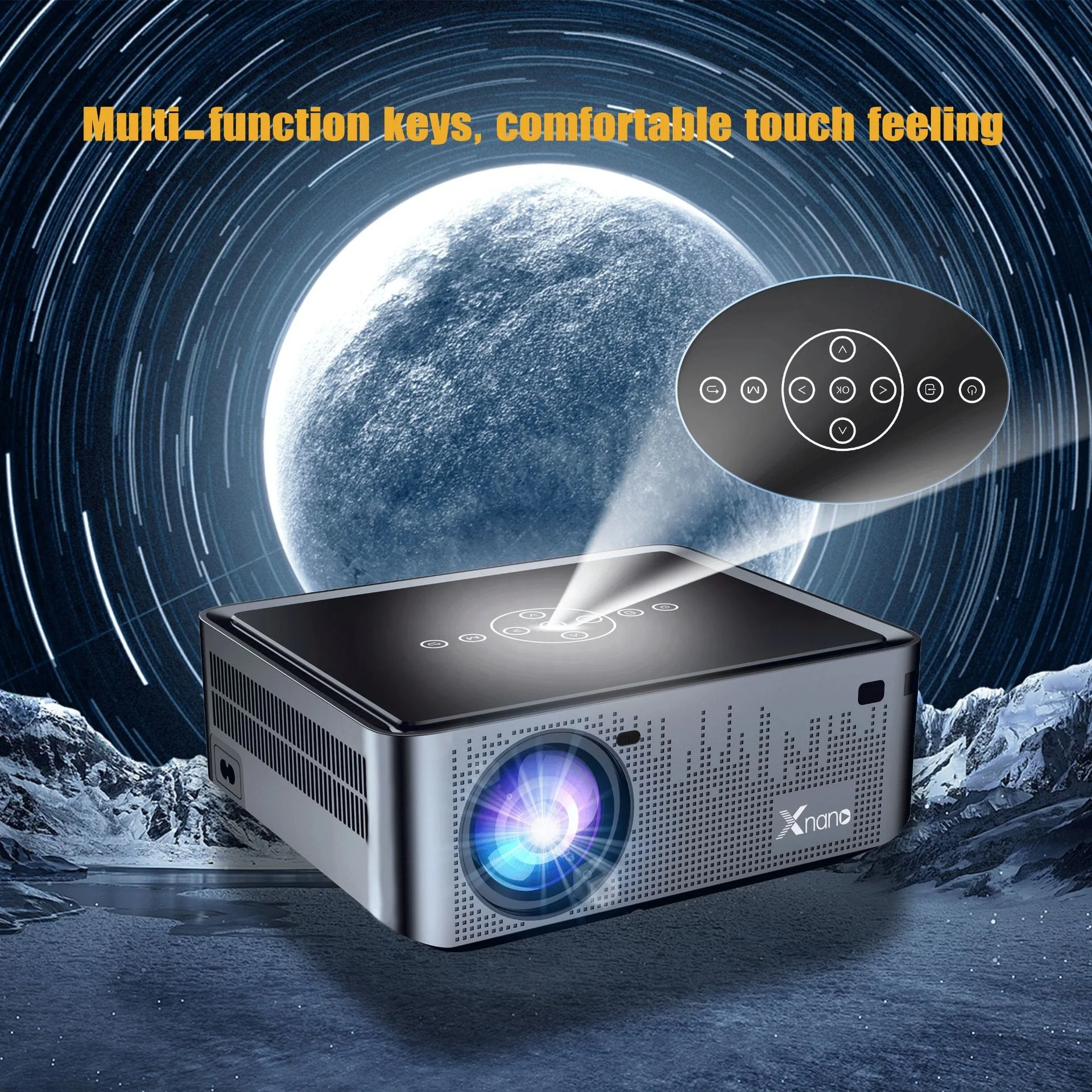 XNANO X1PRO Mini Home Theater Projector Smart Android 9 Quad Core with 5G WIFI LED 8K Video Full HD 1080P 4K Projectors