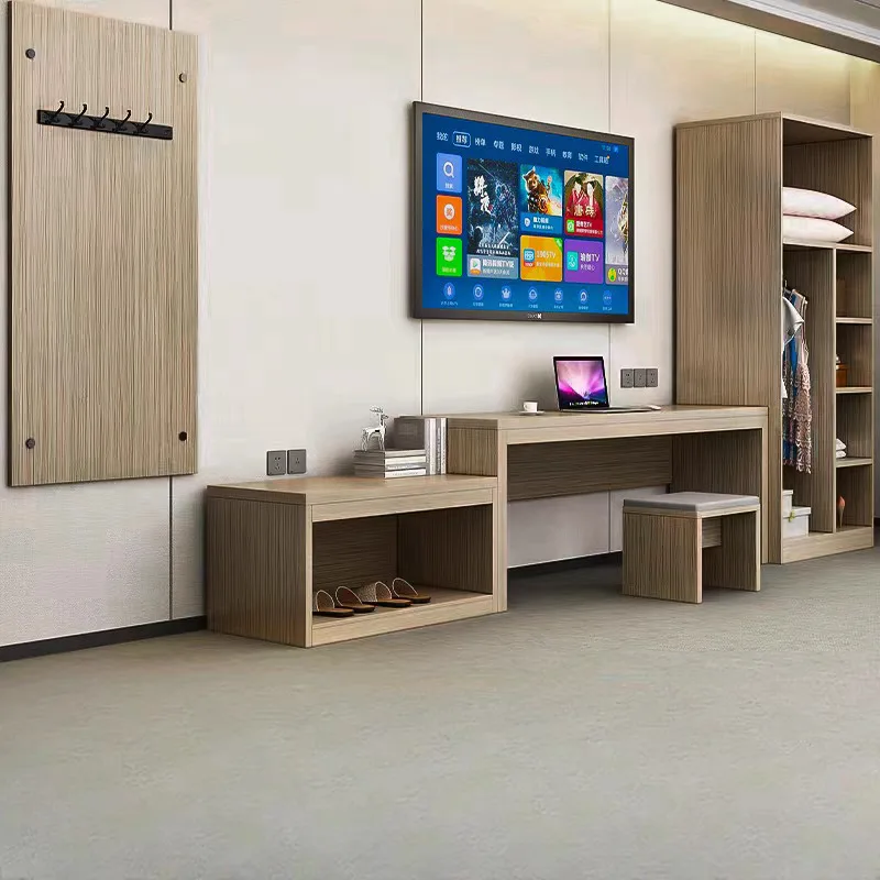 Hot Selling Hotel Furniture Simple Design Modern Home Hotel Bedroom Wooden Table Sets