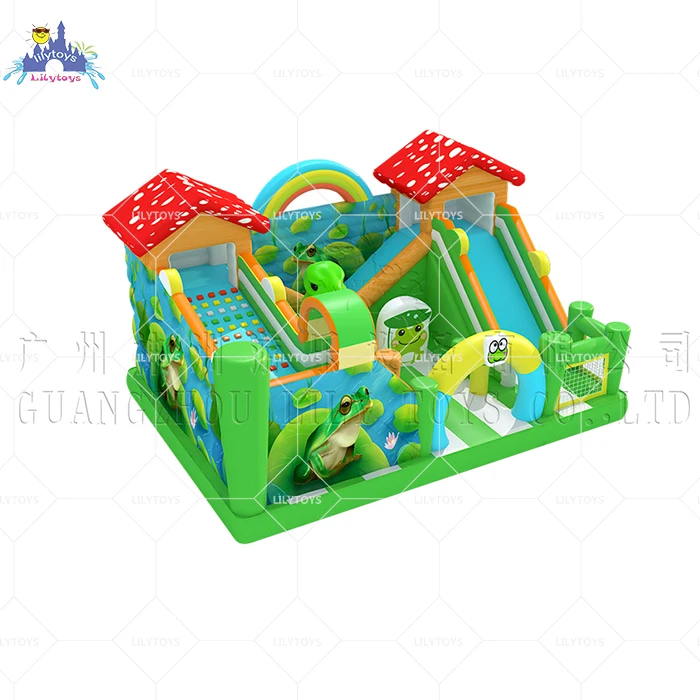 Inflatable castles jumping commercial combo with animal for kids