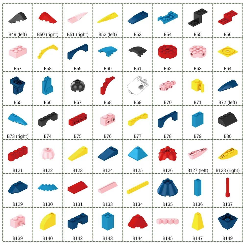 Wholesale Figures Bricks Building Block Interlocking Parts Plastic Toy for Children Educational DIY Juguetes Gift