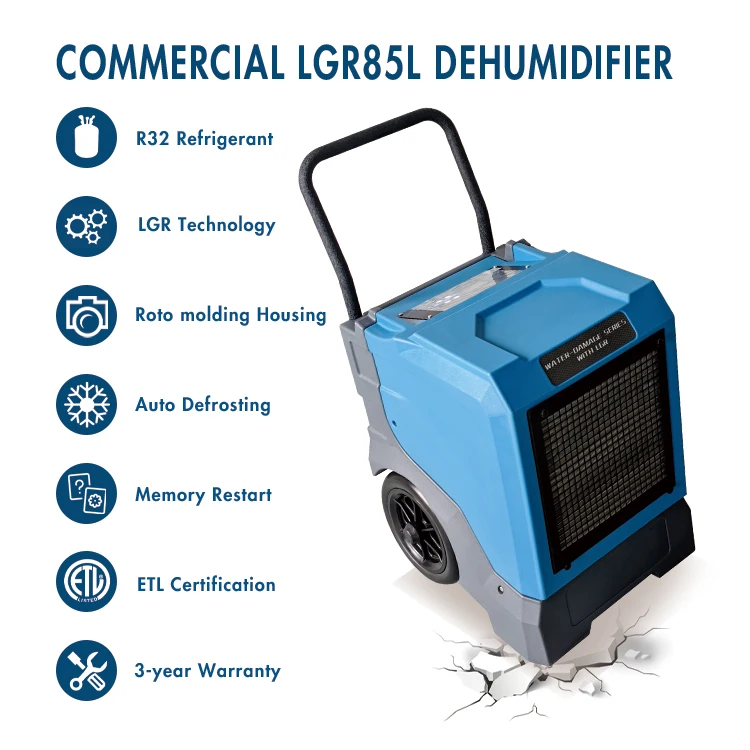 Pints Commercial Dehumidifier, LGR, R32 - detail 4