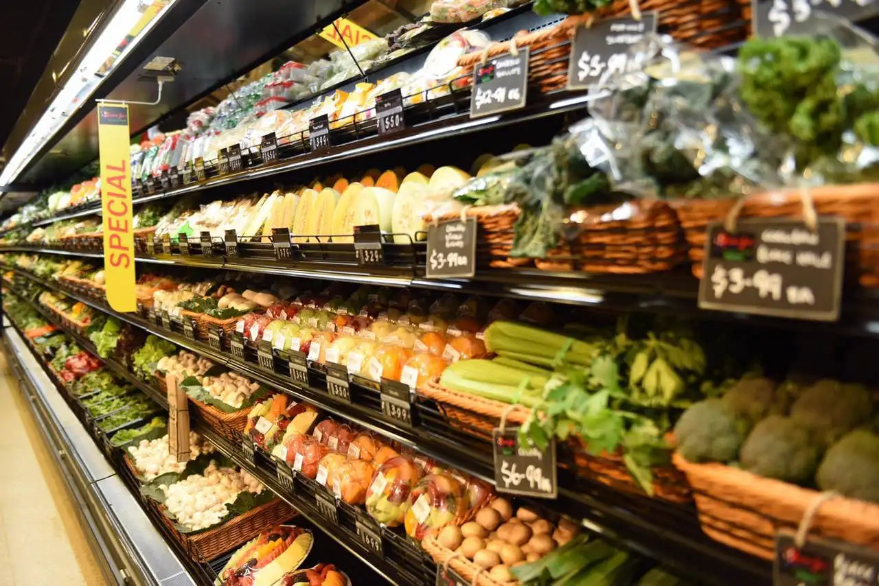 Display Fridge Open Display Vegetable Fruit Open Display Chiller Commercial  Refrigeration Equipment - Main Image