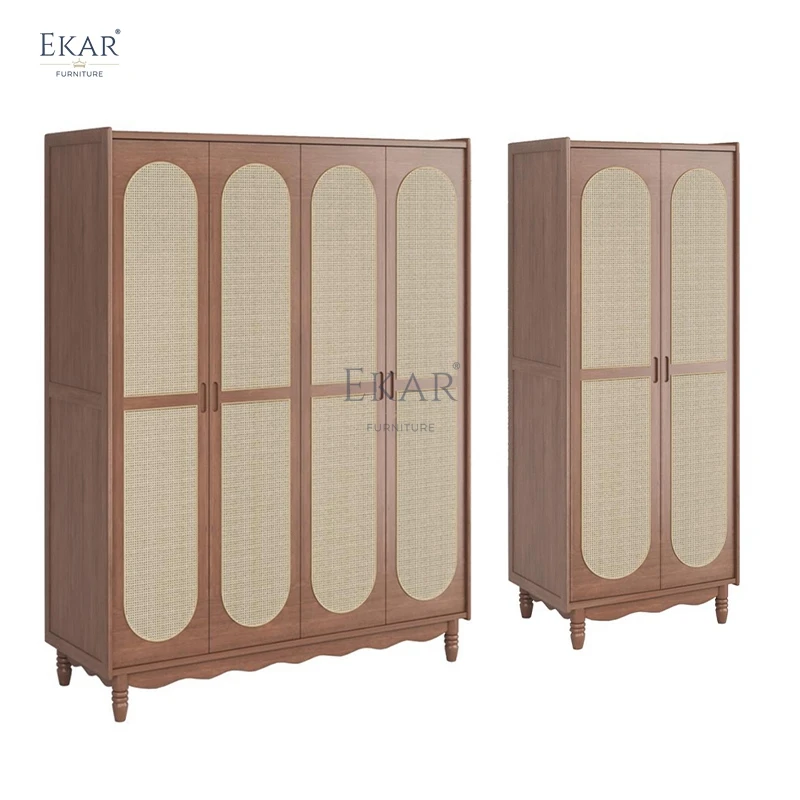 product new design modern cherry wood bedroom furniture wardrobe storage cabinet-65