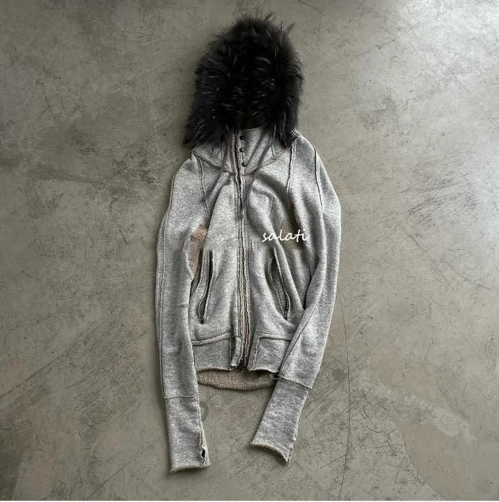 For Custom High Quality Reverse Stitching Oversized Detachable O-Neck Print Zip Men's Hoodie Sweatshirt 100% Cotton gallery 10