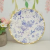 blue 8inch plate*8pcs