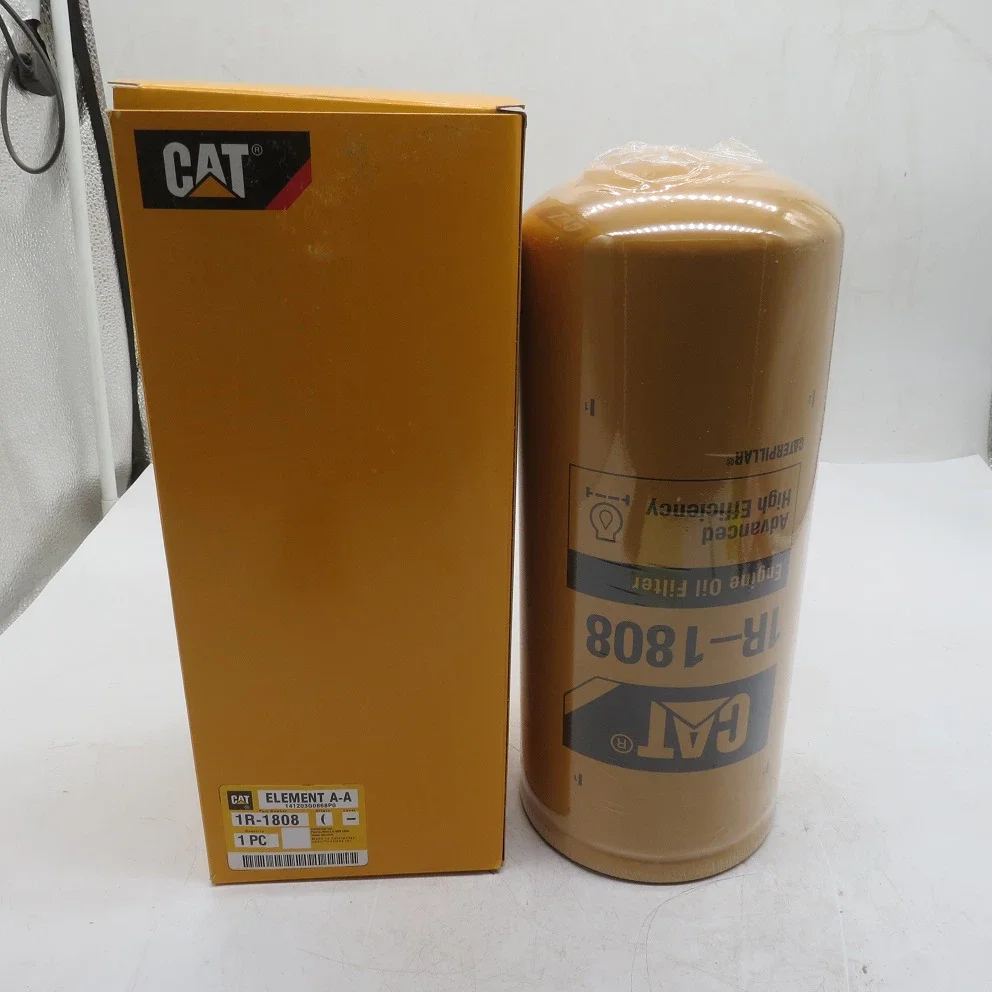 Excavator Engine Parts Oil Fuel Filter 1r1808 1r-1808 For Cat C15 1808 ...