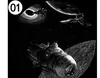 Vaisseau spatial noir 01