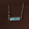 Turquoise With link Chain