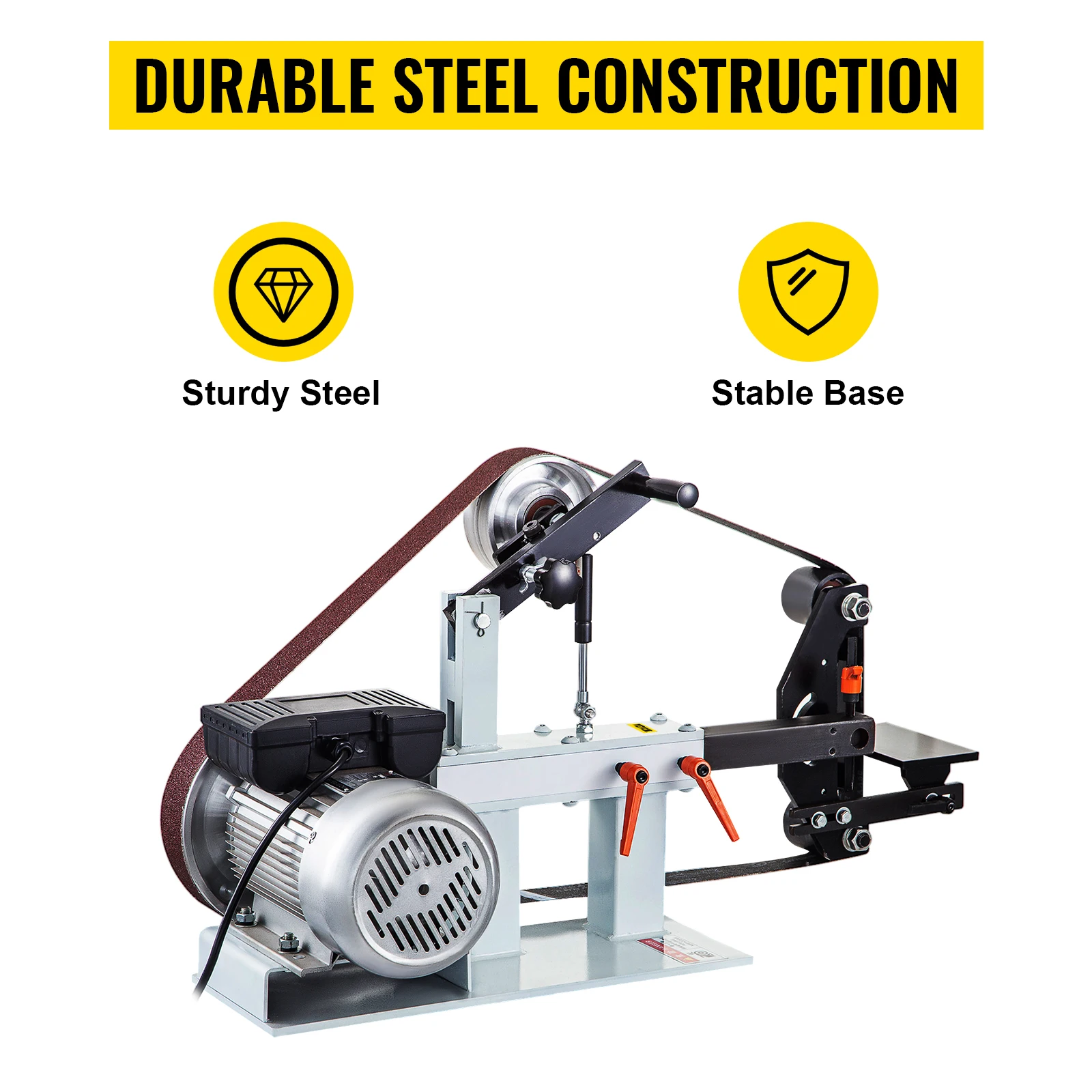 2hp Belt Grinder,Constant Speed 2 X 82 Inch Belt Disc Sander With 3