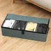Dark green cotton-linen fabric [58x30.5x14cm]