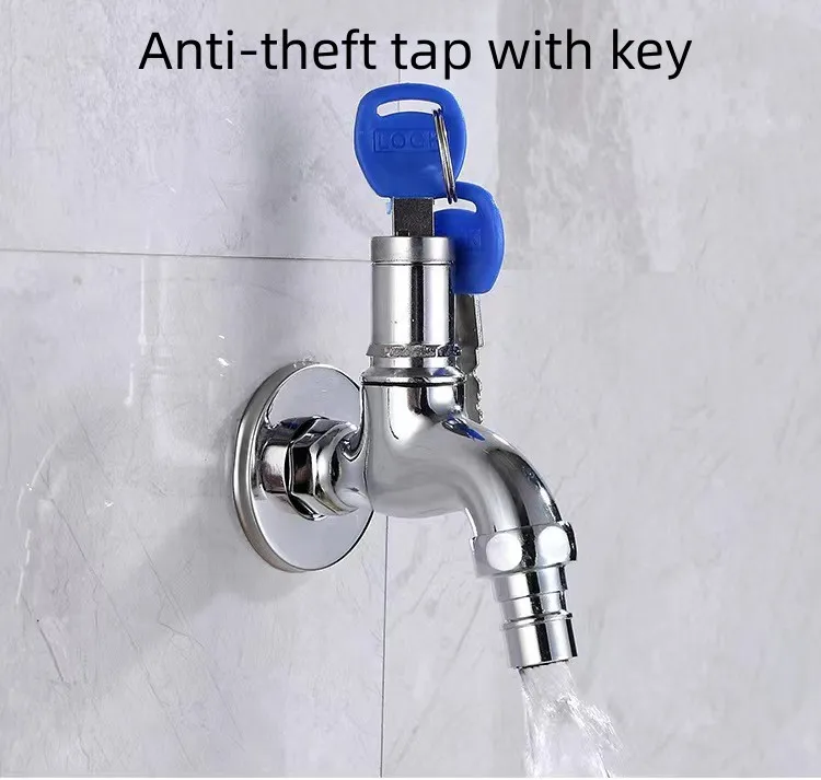 Factory Wholesale Zinc Alloy Washing Machine Faucet Polished Chrome Portable Faucets Home User