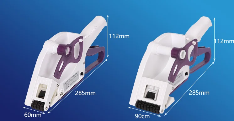 Hand Held Label Packaging Labeling Machine 60mm Manual Hand Held Label Applicator with Engine for Round/Square ...