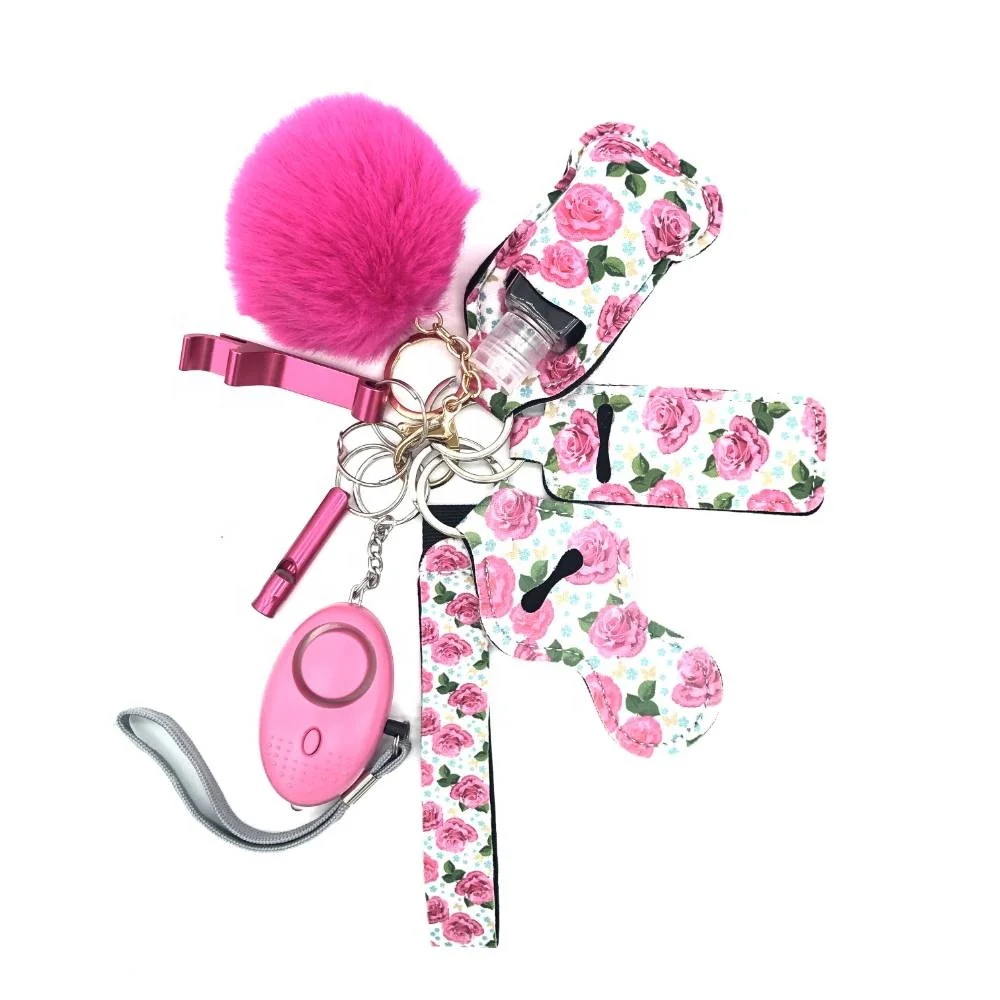 Pink Keychain Personal Protection Pink Self Defense Keychain Off