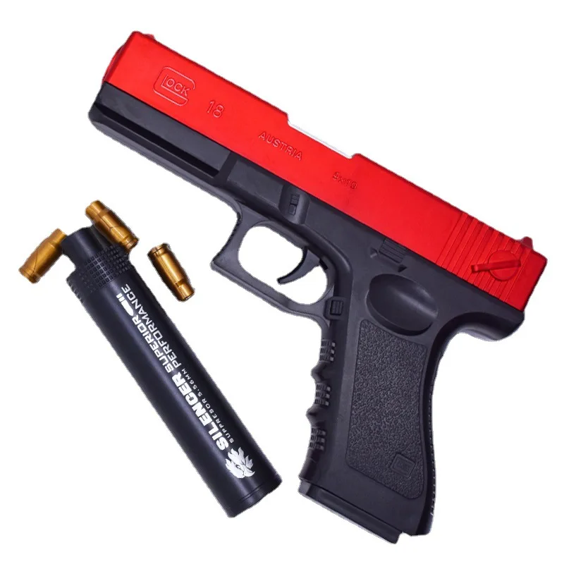 Plastic Shell Ejection Toy Soft Bullet Gun Airsof Sniper Shooting Foam Mini Blaster Shotgun Soft 0707