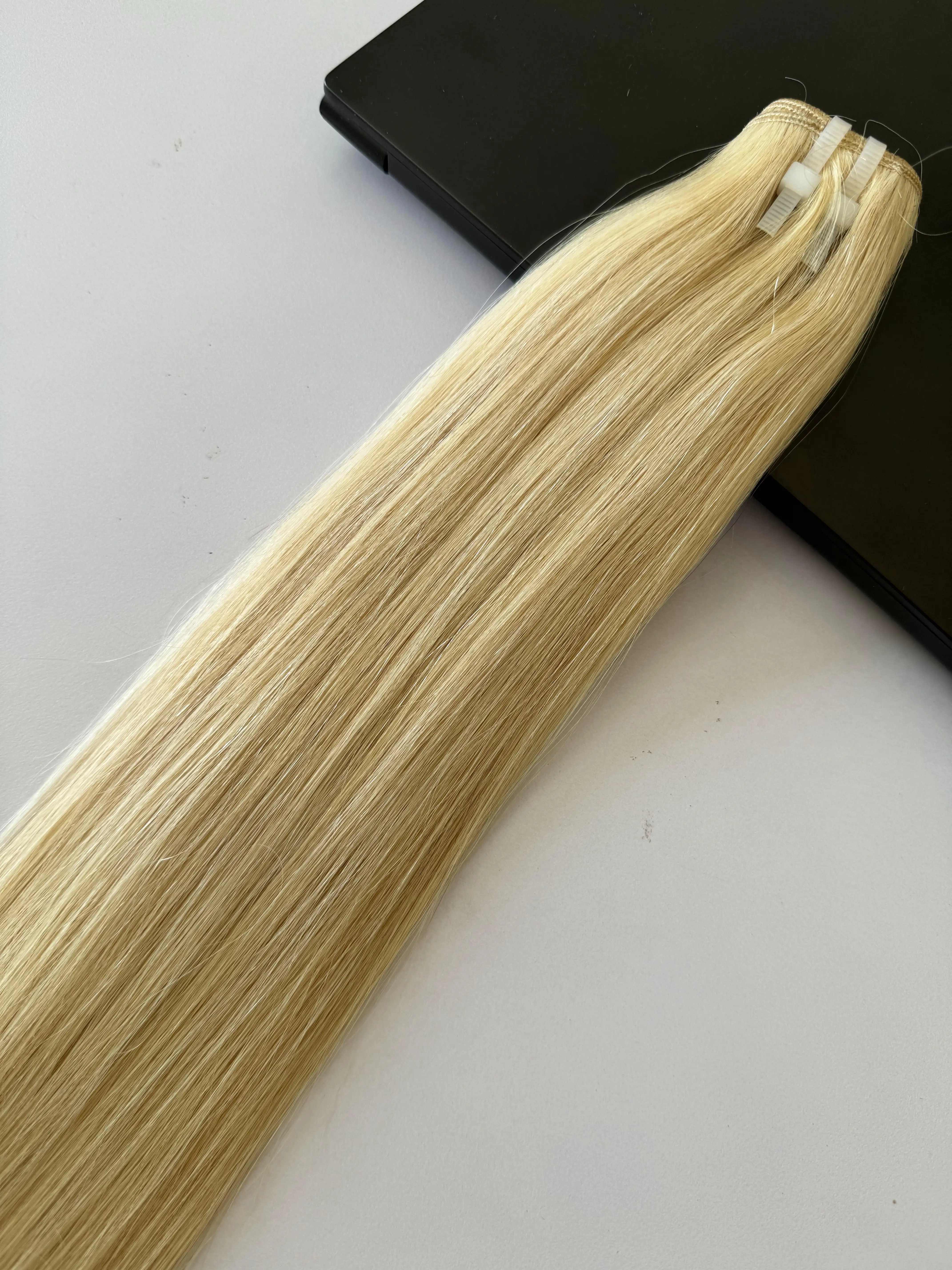 Hot Sale Double Drawn Machine Weft Hair Extensions 100 Remy Virgin