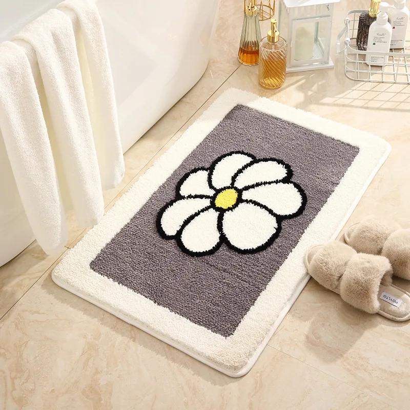 Custom Eco-Friendly Non-Slip Super-Microfiber Bathroom Mat - Washable Bath Rugs and Mats for Bathroom, Living Room, and Bedroom, Plush Floor Mats for Home Use