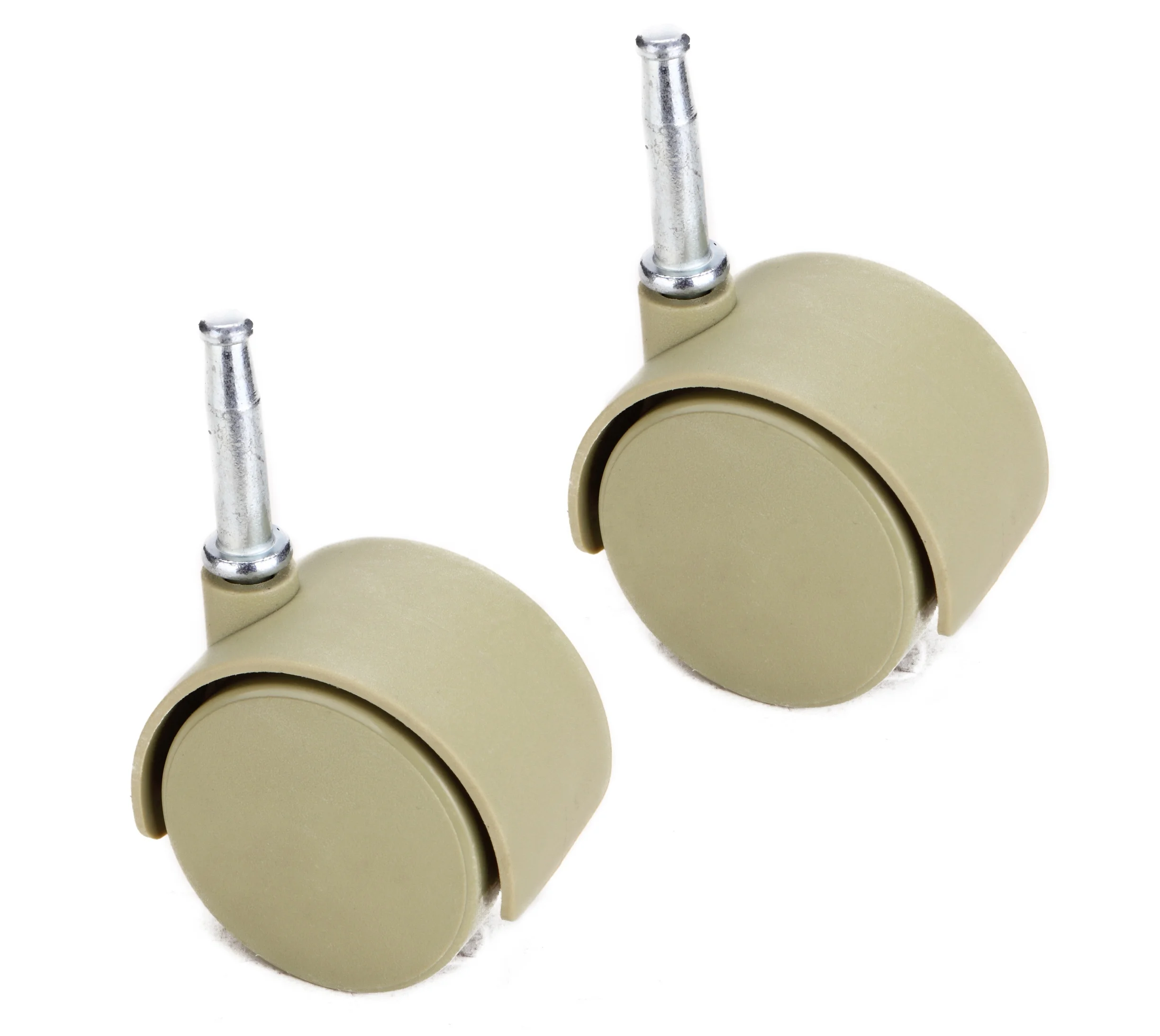 Modern Design Adjustable 40mm 1.5 Inch Plastic Bed Frame Swivel Wheel Caster 8*35mm Metal Shaft Silent Furniture Moving Wheels