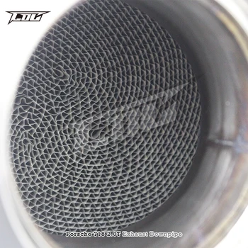 工場価格 SUS304 排気キャタライザー付きダウンパイプ ポルシェ 718