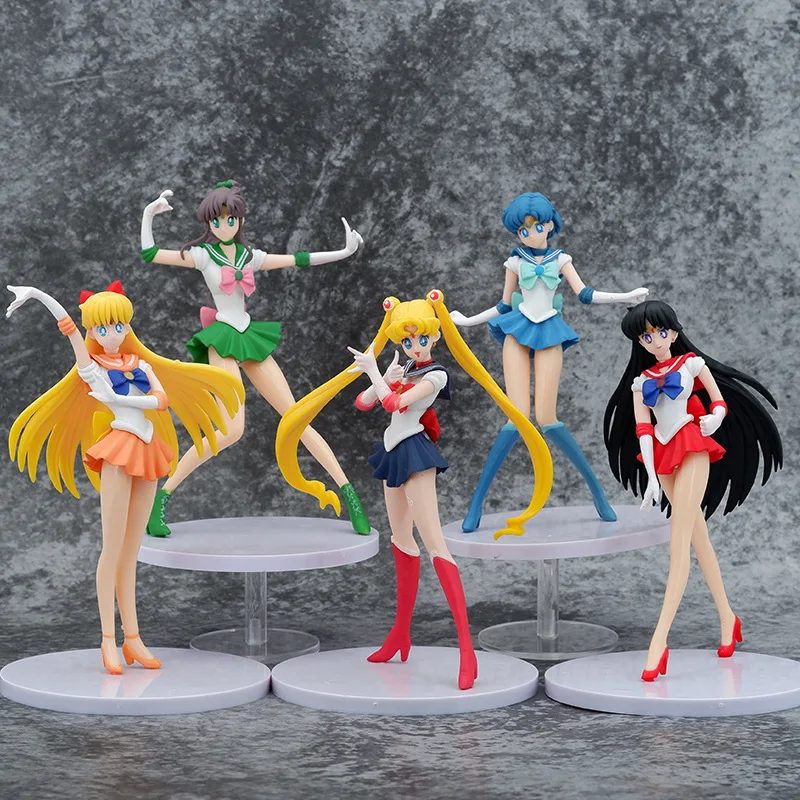 Wholesale Sailor Moon PVC Figure Kits - 5pcs Model Toys