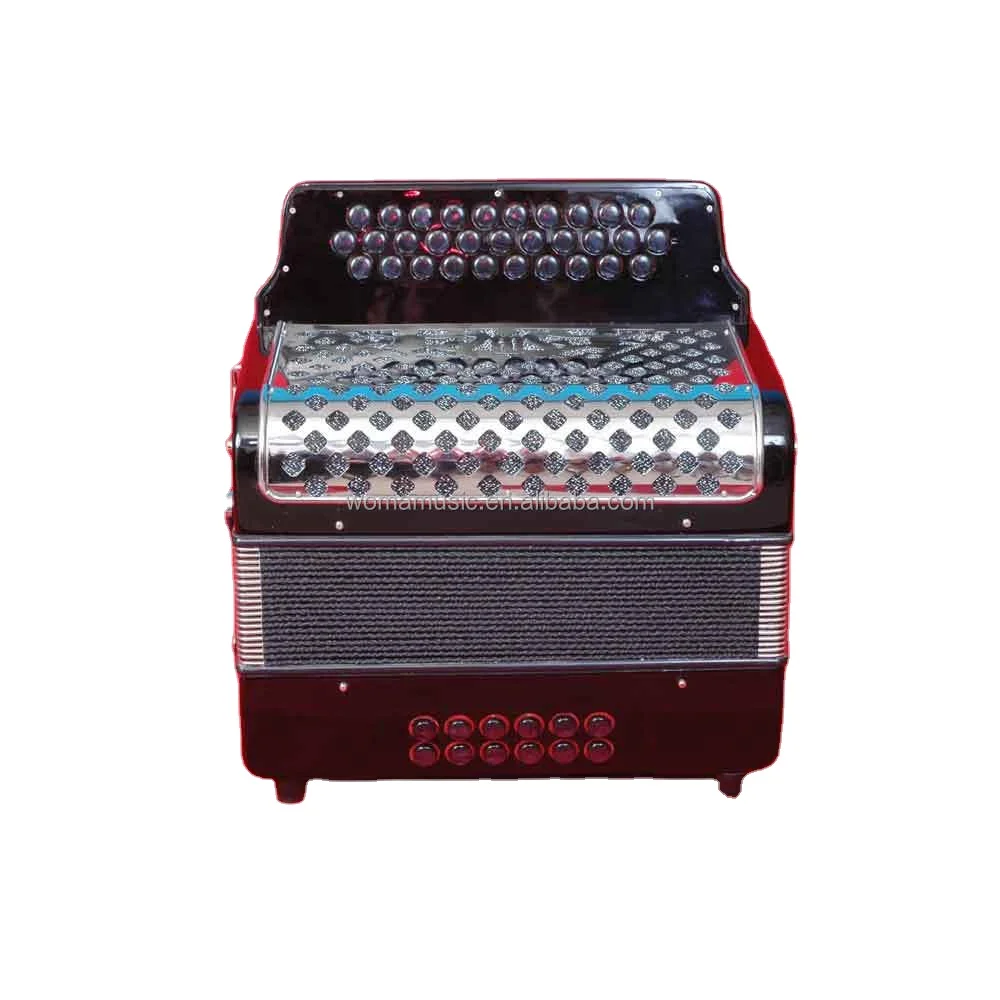 High Grade 31K12B Diatonic Celluloid Button Accordion With Cagnoni Reeds