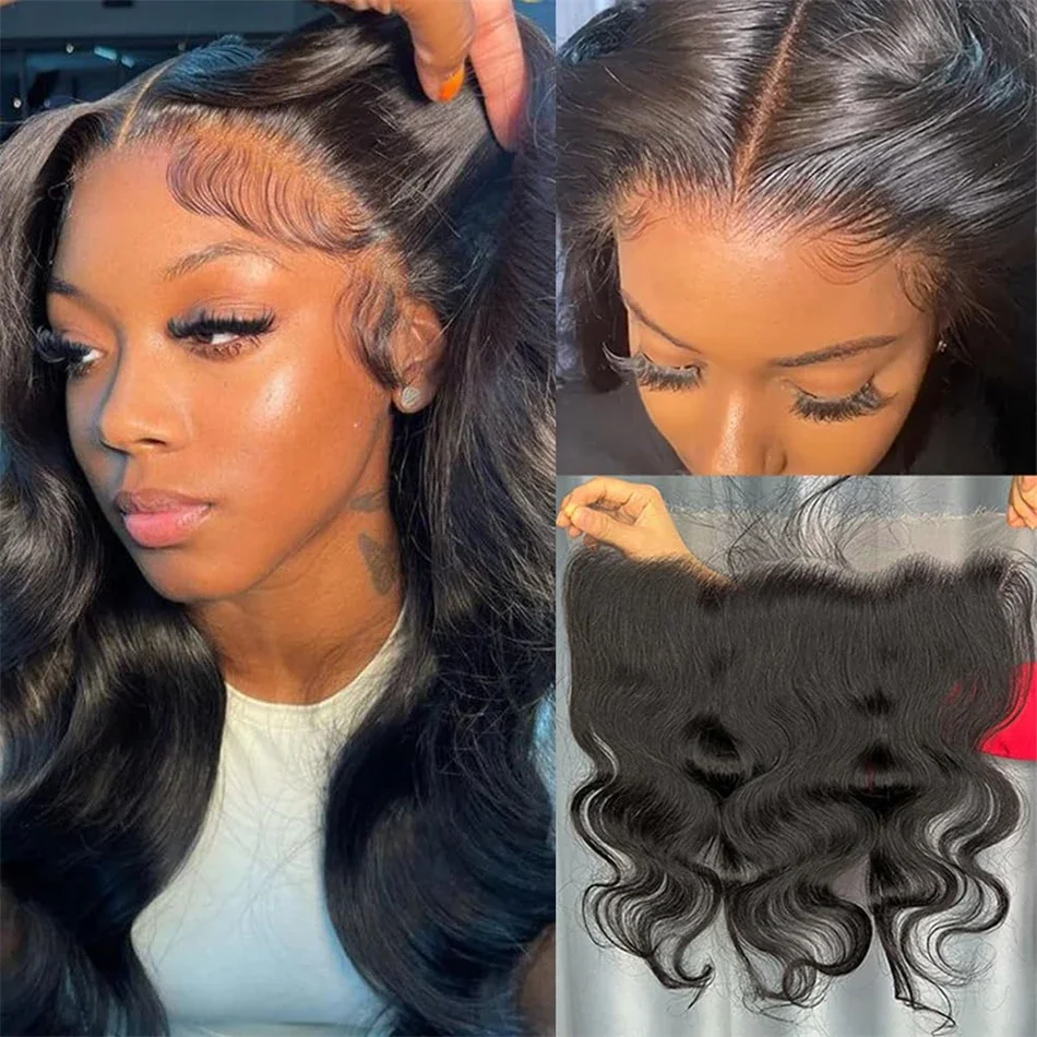 4x4 13x4 Lace Closure Transparent Lace Frontal 100% Human Hair Free Part Brazilian Hair_voghion.com