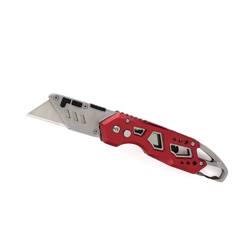 Heavy Duty Box Cutter Pocket Folding Retractable Blade Utility Knife