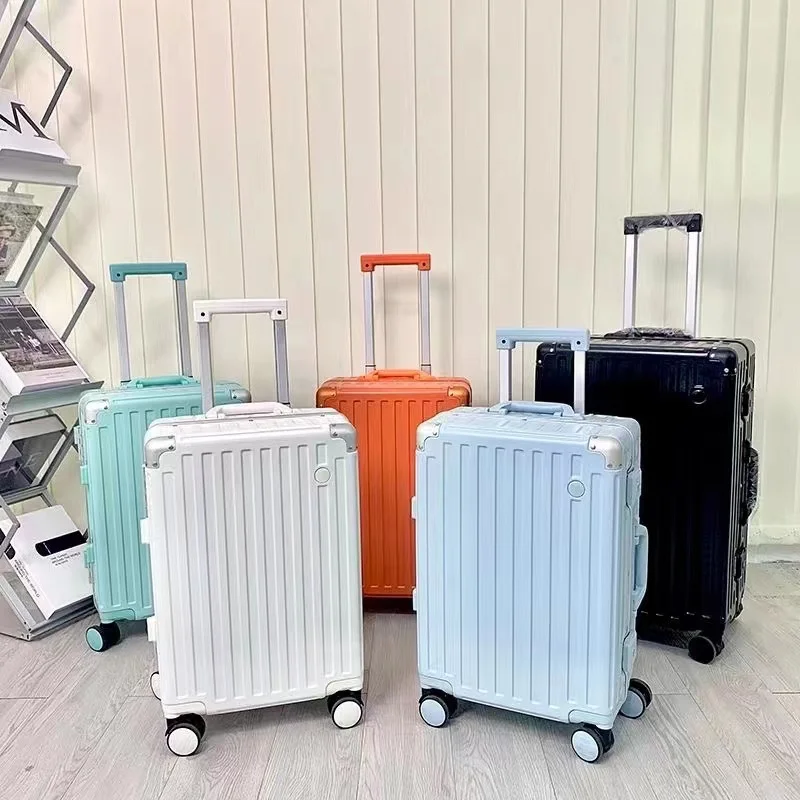 Fashion Luggage Bag 20 24 28 Inch Abs Pc Aluminum Frame Luggage Hard ...