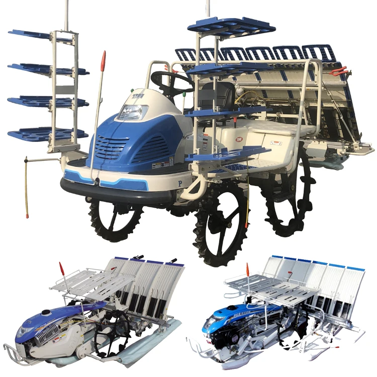 Rice Transplanter 8 Row Seeders & Transplanters Rice Planter for Walking Tractor Riding Tyle Rice Paddy Transplanter with Prices